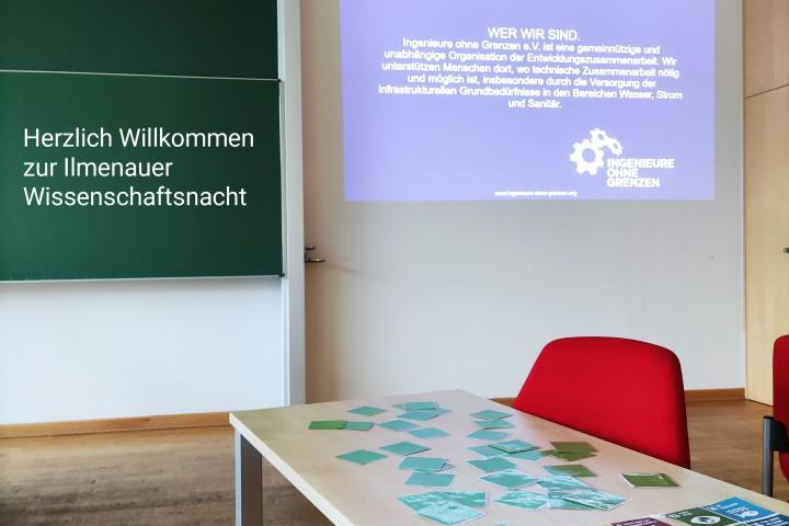 Stand der Regionalgruppe Ilmenau auf der Ilmenauer Wissenschaftsnacht